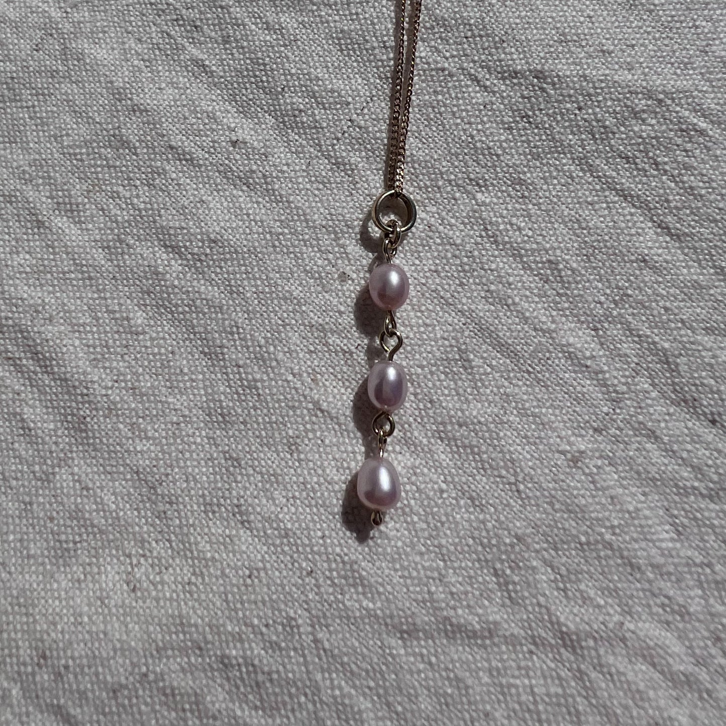 Necklace | Neck Adornment | 9 Ct Gold and pearl chain set