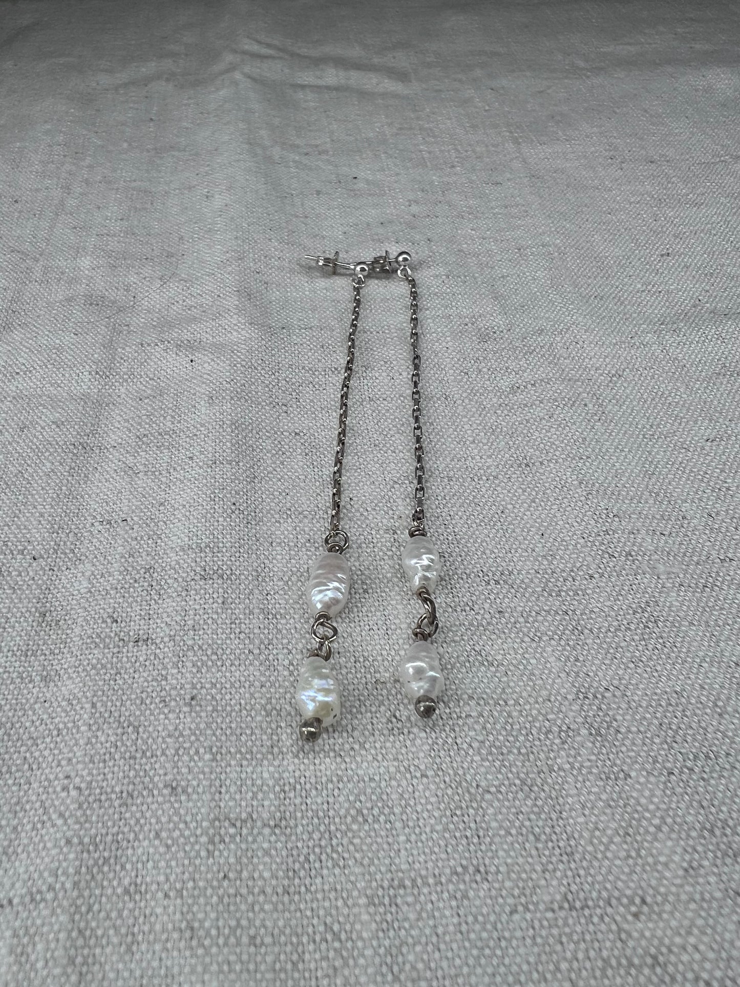 Earrings | Ear Adornment | Round and Keshi Pearl earrings