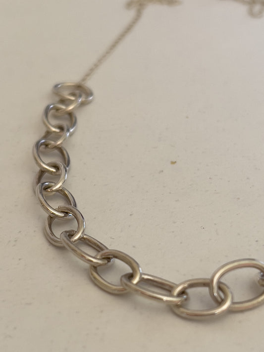 Goddess Silver Chain necklace and earrings