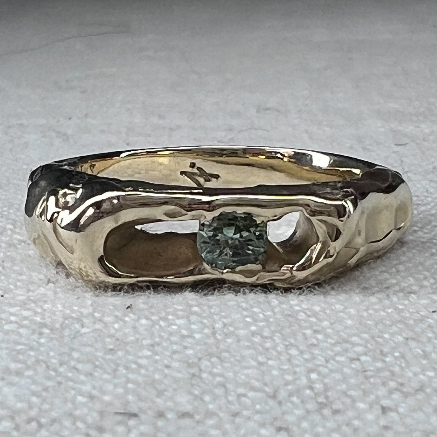 Ring I Gold Green Amethyst