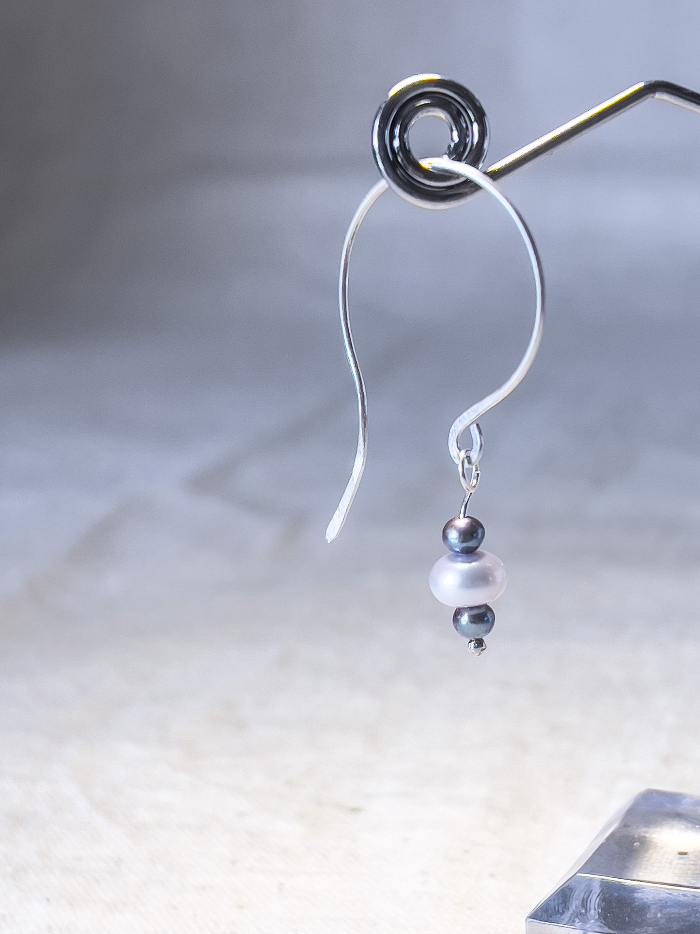 Earrings I Ear Adornment I Bespoke Hooks with drop pearl