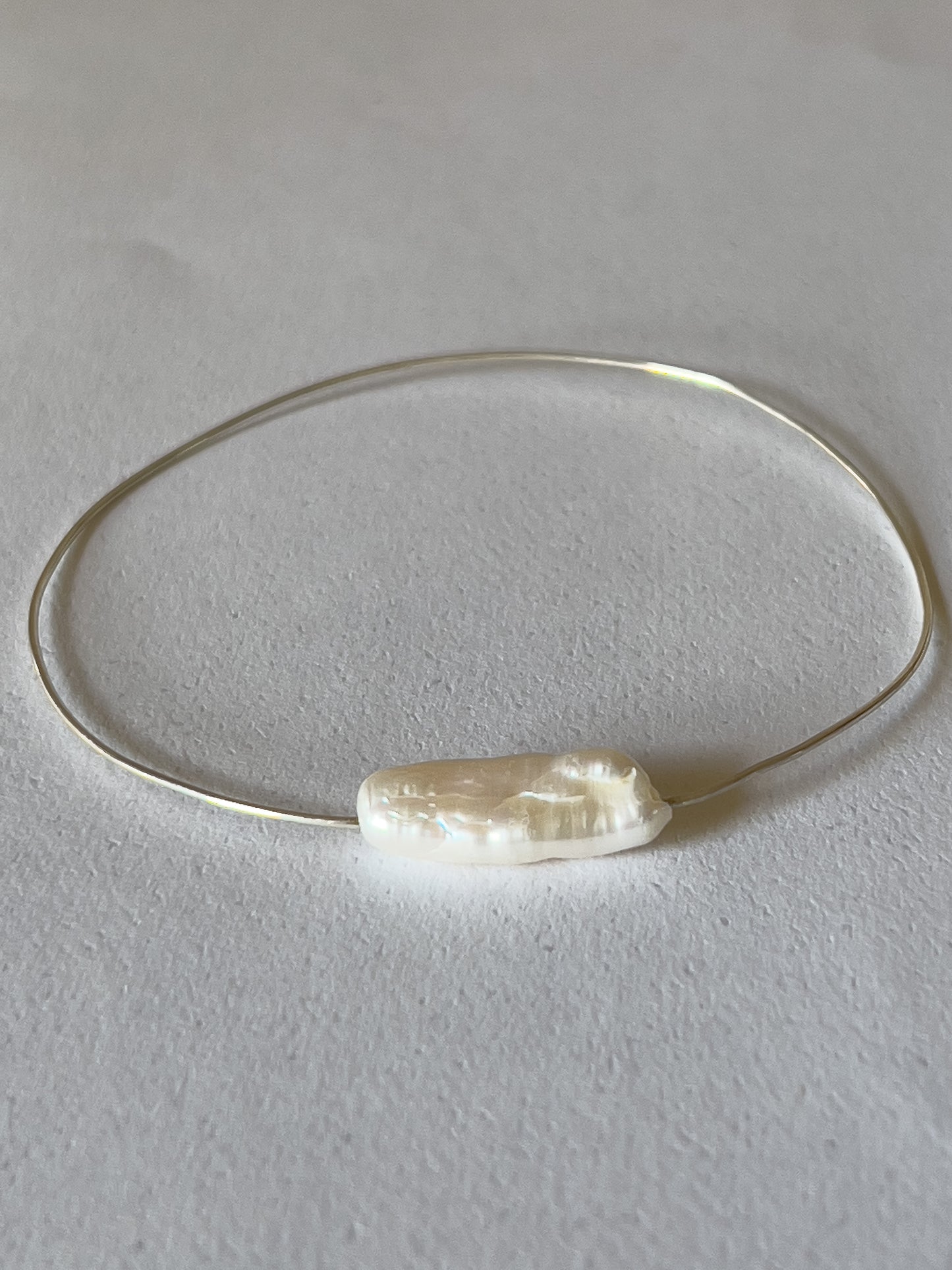 Bangle I Wrist Adornment I Keshi Pearl Bangle