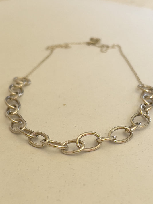 Goddess Silver Chain necklace and earrings