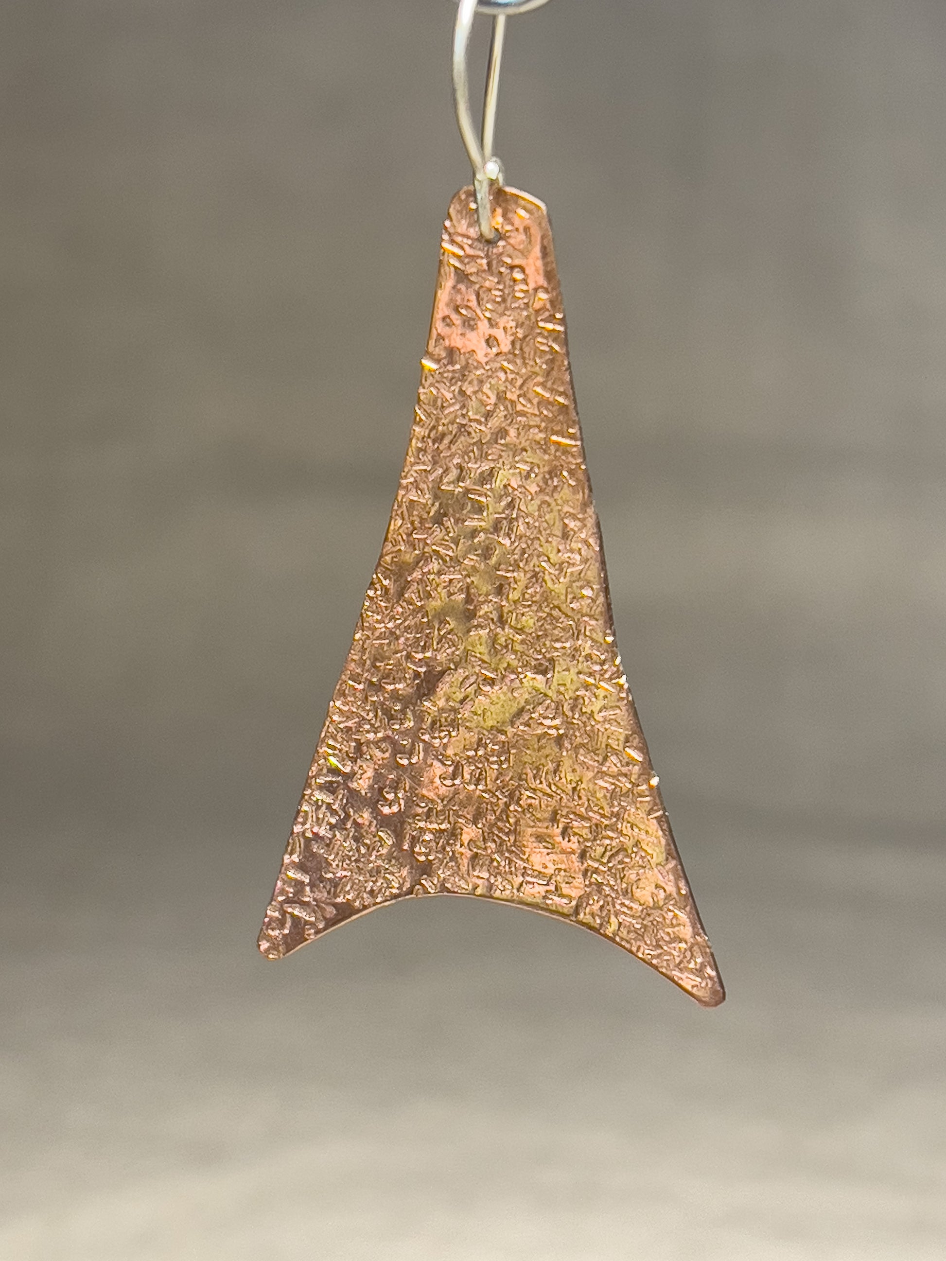 Earrings I Ear Adornment | Copper textured Pisa