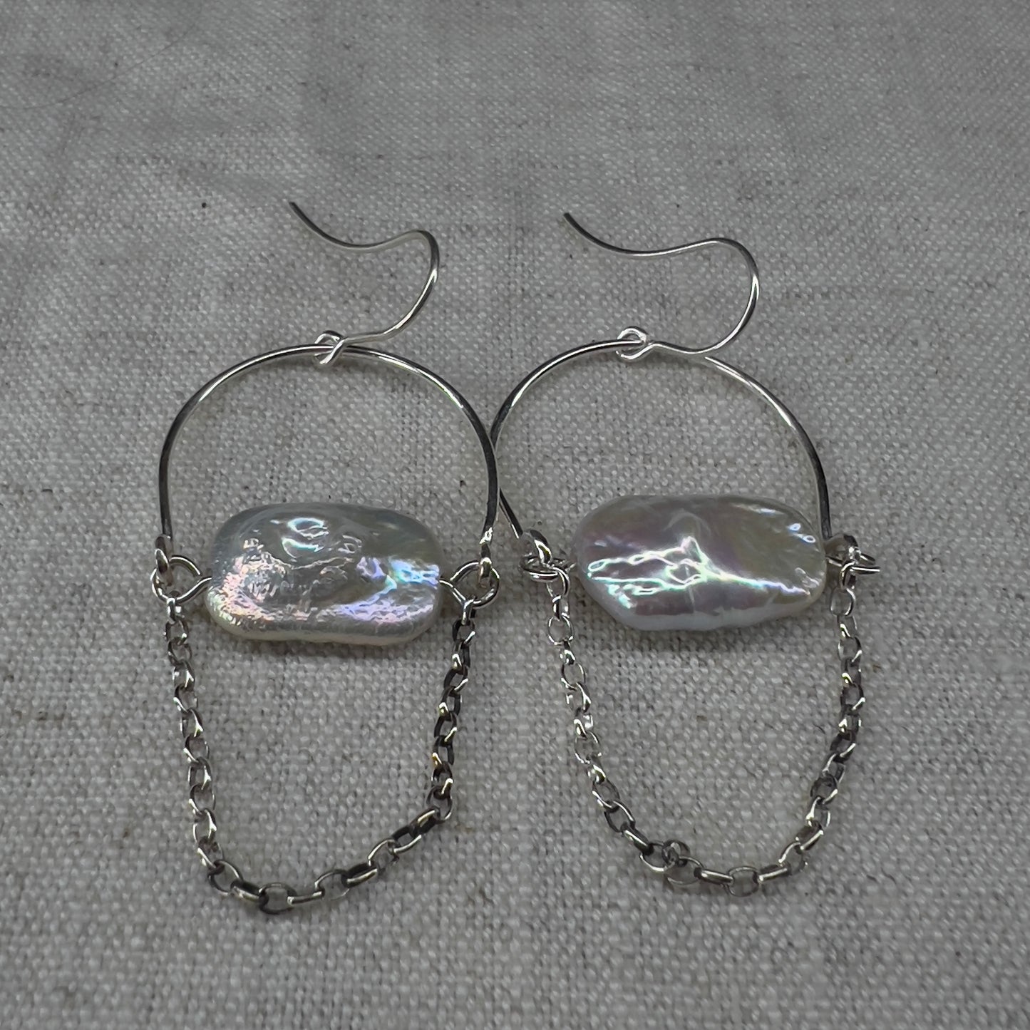 Earrings | Ear Adornment | Round and Keshi Pearl earrings