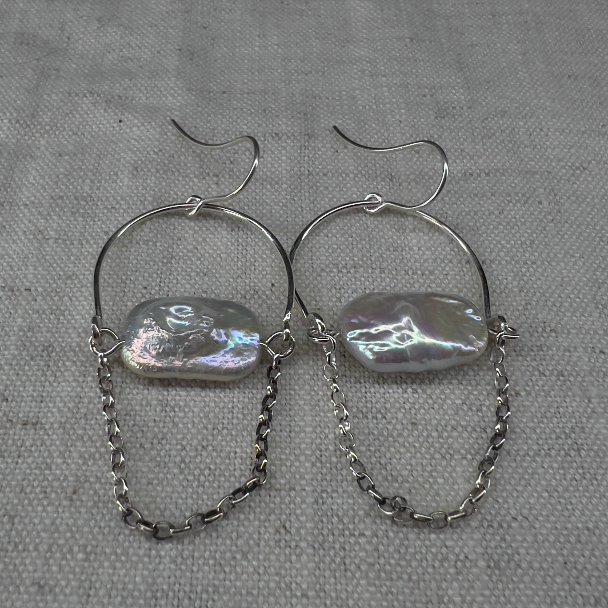 Earrings | Ear Adornment | Round and Keshi Pearl earrings