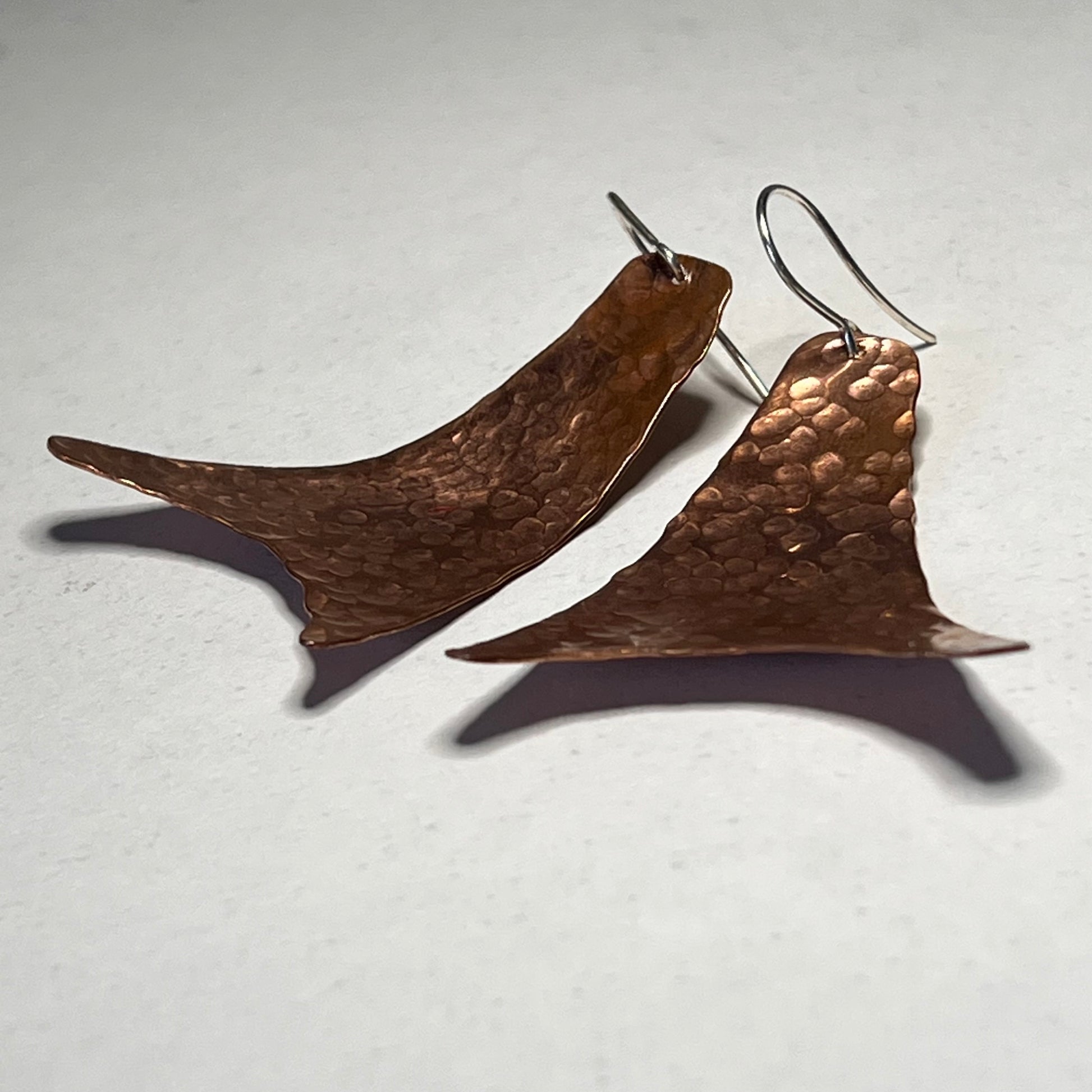 Earrings I Ear Adornment | Copper textured Pisa