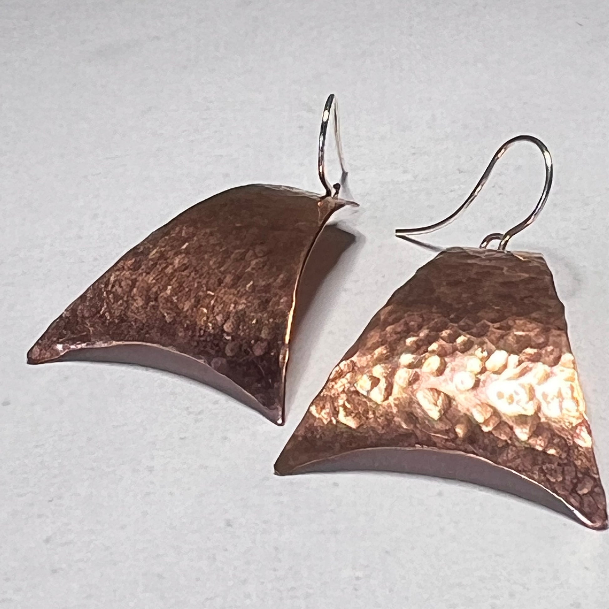 Earrings I Ear Adornment | Copper textured Pisa