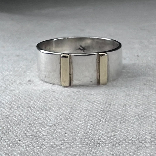 Rings I Finger Adornment Sterling Silver 9ct Double band