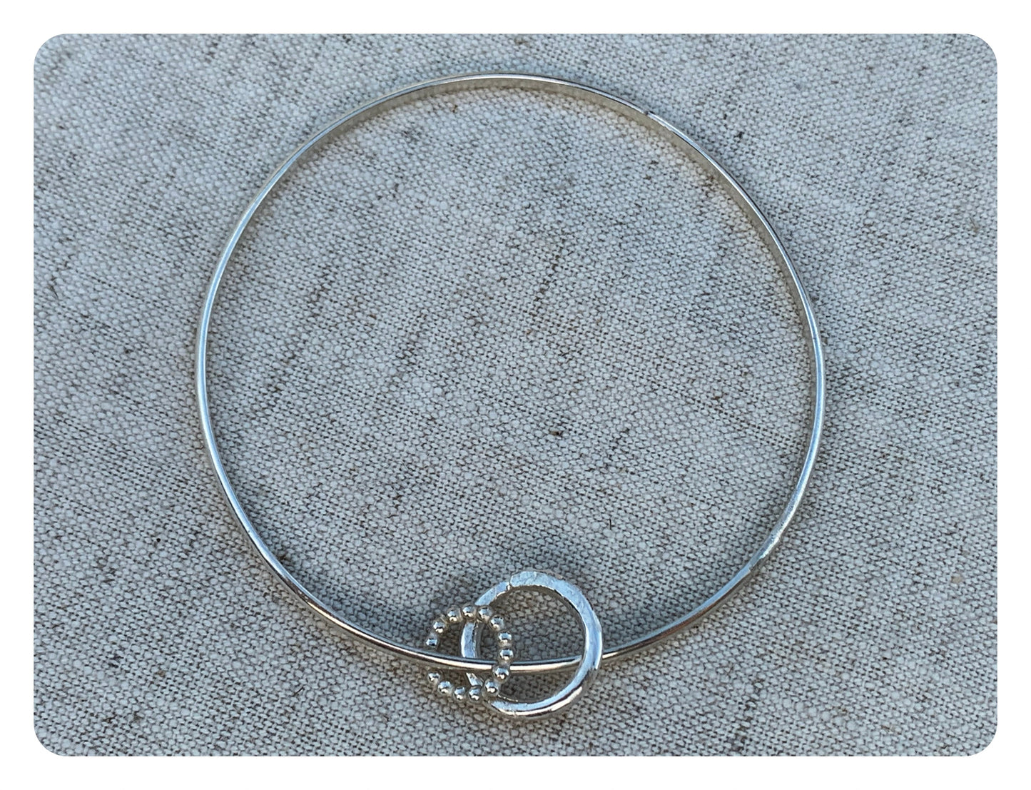 Bangles I Wrist Adornment sterling silver Bangle with links