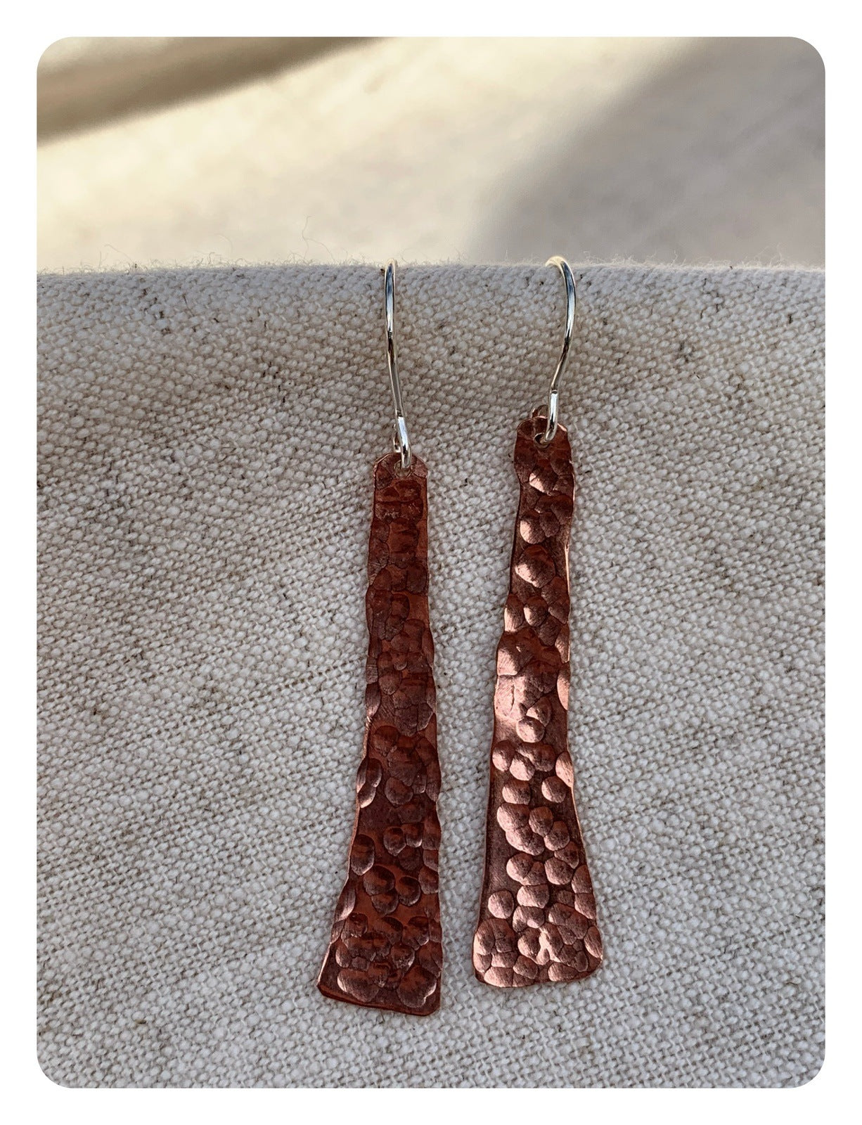 Earrings I Ear Adornment Copper textured drops